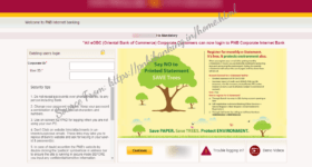 PNB Online Net Banking Registration