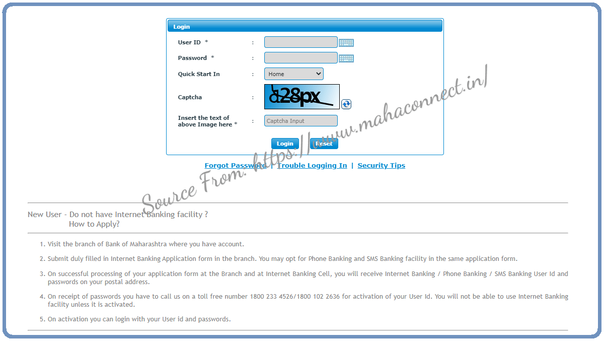 bom bank login