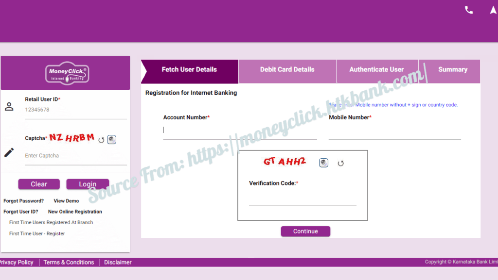 Karnataka Bank Net Banking